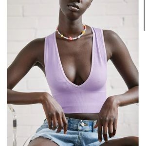 Urban Outfitters Hailey Seamless Plunging Bra Top